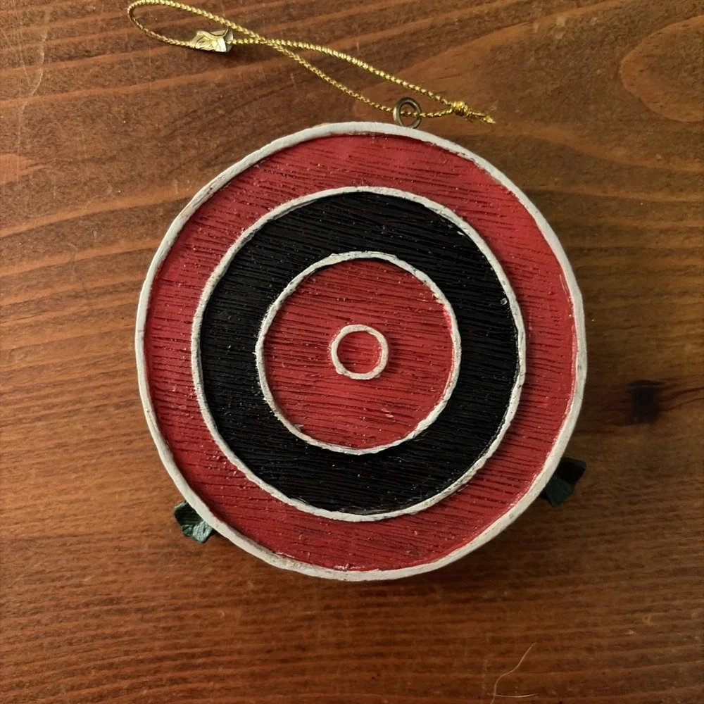 Dartboard‎ Christmas Ornament – with 3D Darts – 3.25